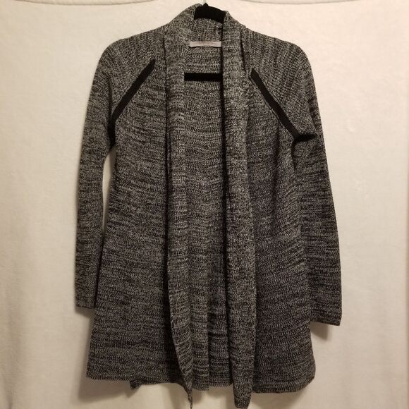 Athleta XS Cardigan Sweater Horizon Duster Grey Open Linen Blend Activewear - Picture 1 of 10
